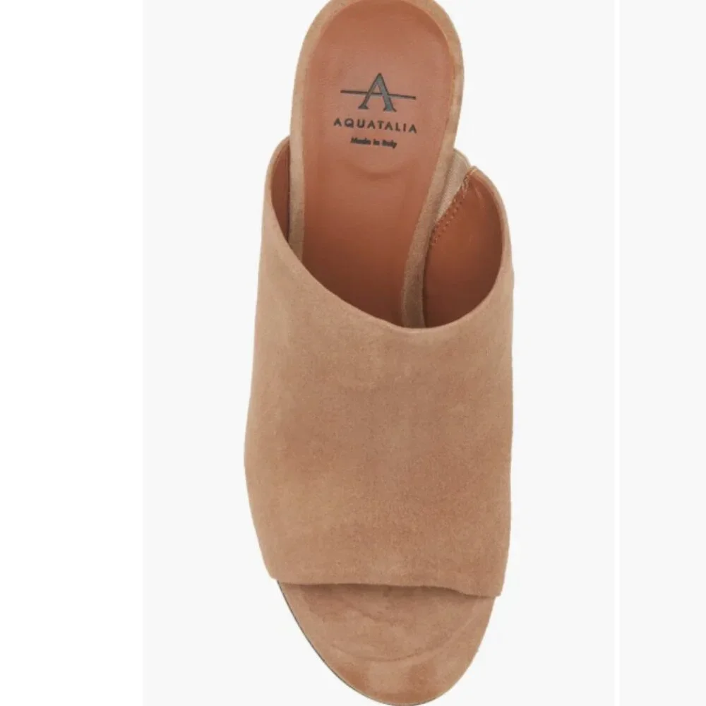 NEW Aquatalia Carmina Suede Mule Sandals - Picture 3 of 10